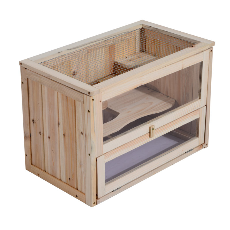 Tucker Murphy™ Pet Jalynn Wooden Small Animal Cage with Ramp Wayfair.ca